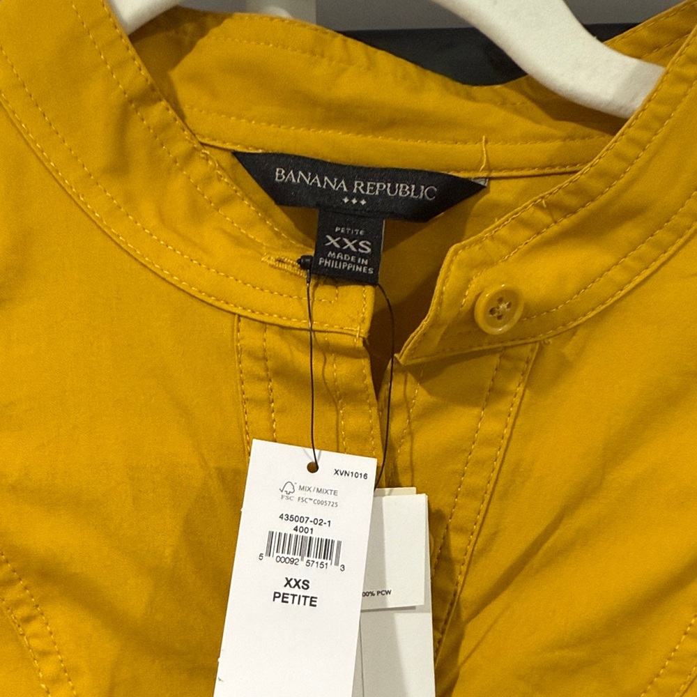 Banana Republic Golden Yellow Mini Dress - Picture 2 of 6